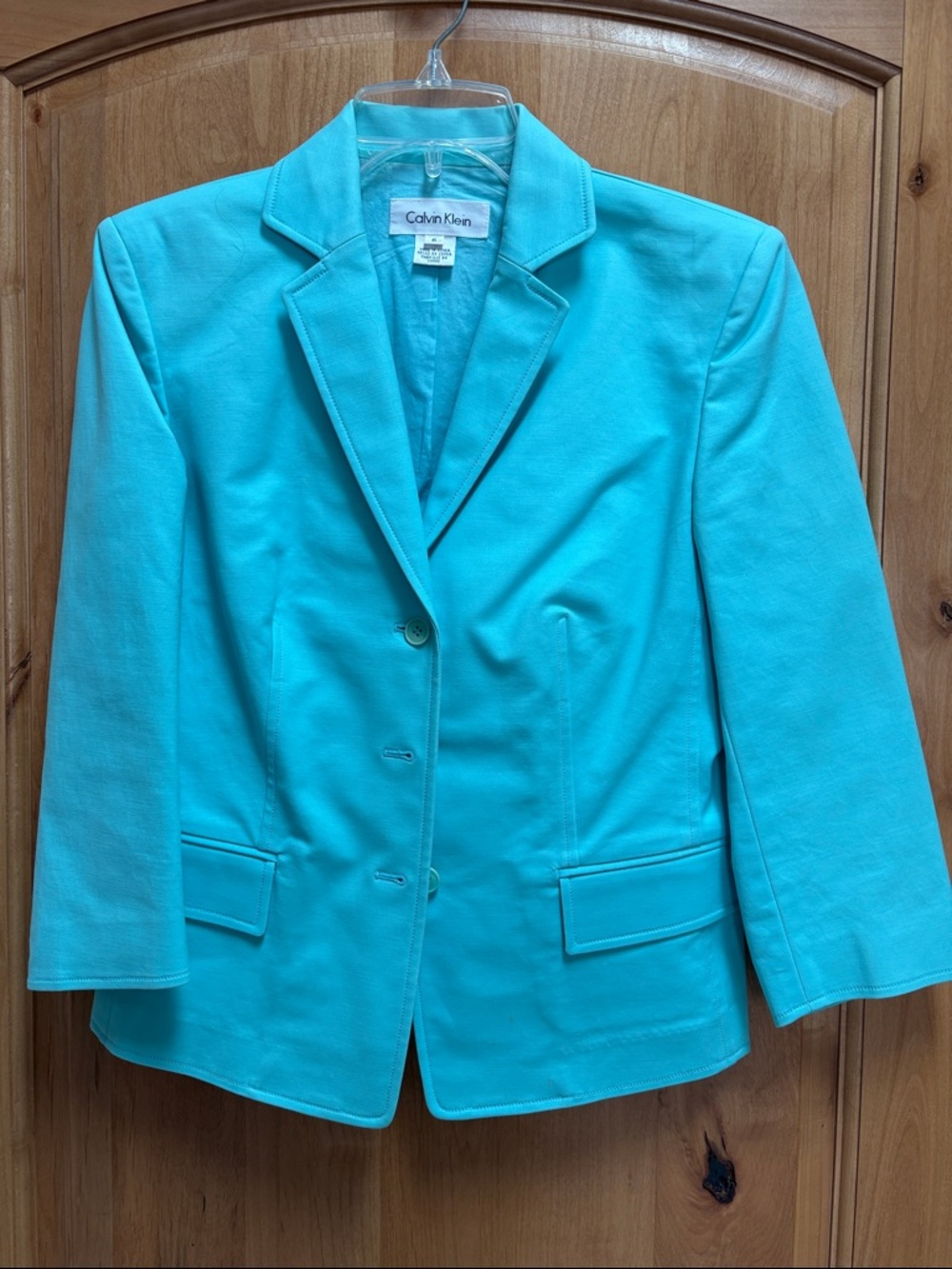 Calvin Klein Women’s Turquoise Tailored Blazer